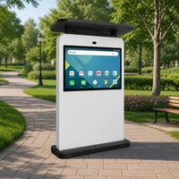 Kiosco de Señalización Digital para Exteriores de 55 Pulgadas, Tótem Sinmar OEM ODM, Pantalla LCD Resistente a la Intemperie para Publicidad Exterior