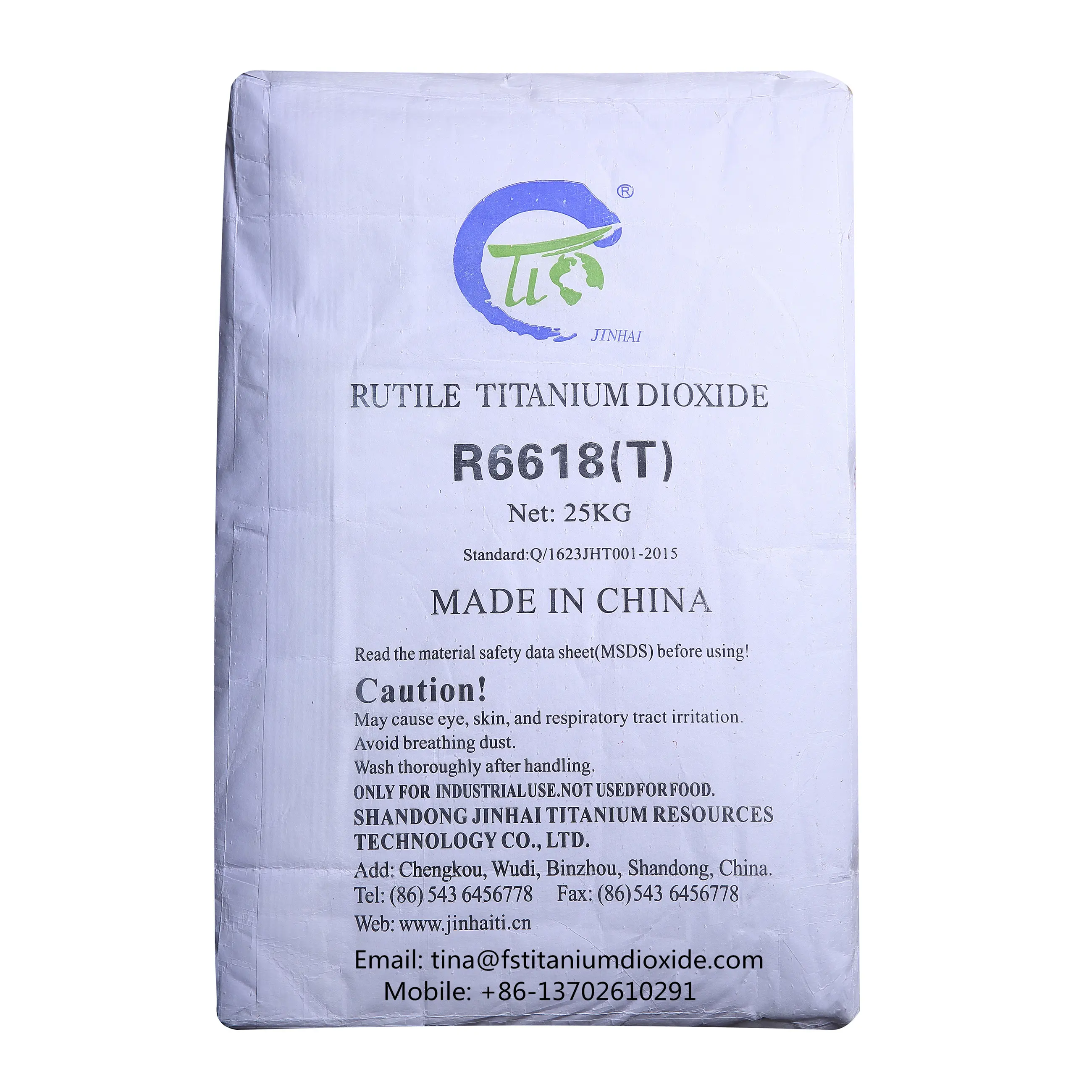 Rútil de dióxido de titânio R-6618T, preço de pigmento de dióxido de titânio para pinturas tiope