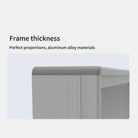 Tableau blanc coulissant pour salle de classe, cadre en alliage d'aluminium robuste, tableau magnétique effaçable à sec pour l'enseignement scolaire