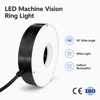 Anneau lumineux LED pour vision industrielle, diamètre 100 mm, 90 °   Éclairage DC24V pour la détection d'apparence