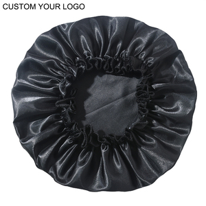 Bonnet de nuit en <span class=keywords><strong>satin</strong></span> de haute qualité avec logo personnalisé, bande élastique, doublure en <span class=keywords><strong>satin</strong></span> doux pour cheveux naturels ou bouclés - Product Image 3