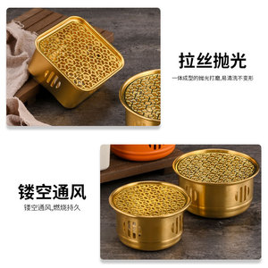 Stainless Steel <b>Tea</b> Warmer Round Candle Heated Base For Outdoor Use Fruit Herbal <b>Tea</b> - Product Image 5