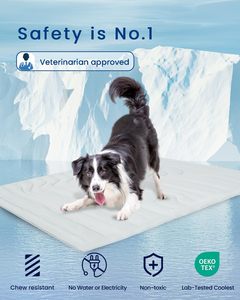 Kamp yürüyüş plaj yaz kullanımı için hafif katlanabilir köpek soğutma <span class=keywords><strong>mat</strong></span>ı taşınabilir makine yıkanabilir halindeyken köpekler serin tutar - Product Image 6