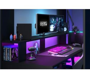 Cama Beliche para Quarto Infantil com Design Moderno, Cama <span class=keywords><strong>Loft</strong></span> para Meninos, Mesa de Jogos para Crianças - Product Image 4