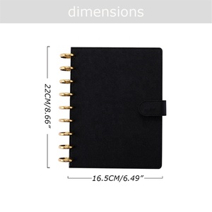 Agenda Planificadora Yihe Pequeña de Cuero Saffiano B5 Más Ancha con Anillas, Incluye Separadores/Bolsillos para Carpeta, 10 Colores Disponibles - Product Image 4