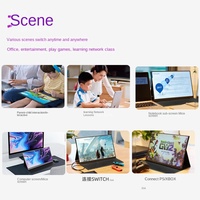 Monitor LCD Curvo EIMIO de 15.6 Pulgadas, 1080P, IPS, Táctil, Retroiluminación LED, con 120% SRGB y Frecuencia de Actualización de 60Hz, Nuevo