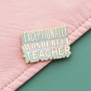 Custom Pins Metal Logo Badges Brooch Pins Teacher for Clothing