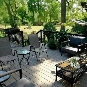 China Exterior Garden Decor Floor with All the Accessories Wood Plastic Composite New Technology Decking