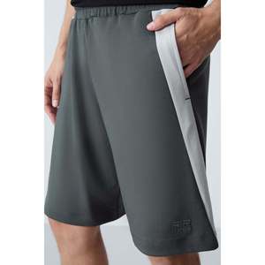 Shorts basiques pour hommes en coton kaki, épais, doux et texturés, coupe standard - 81280 - Kaki - Product Image 4