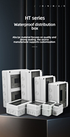 Gabinete de Distribución de Energía Industrial Serie HT Duradero de 24 Vías, Impermeable IP65, Certificado IEC CE, con MCB de 12V 200A
