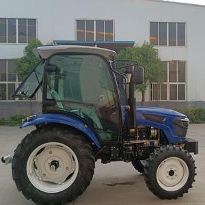 Tracteur agricole 4x4 bleu 70 CV à transmission par engrenages avec cabine de luxe et niveau de sécurité élevé pour usage agricole - Product Image 2