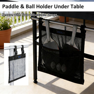 Ping Pong Equipment Storage Net Black Nylon Portable Sports Accessory Bag For Table Tennis Gear Organization - Product Image 2