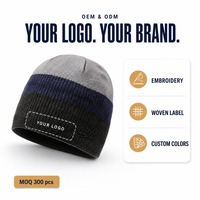 Bonnet tricoté personnalisé avec logo, doublure polaire, bord côtelé, blocs de couleur, chapeau d'hiver épais et chaud, pour hommes et femmes, OEM ODM, vente en gros