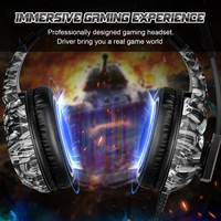 Onikuma K19 filaire 3.5Mm casque écouteur Led casque de jeu casque pour ordinateur Gamer