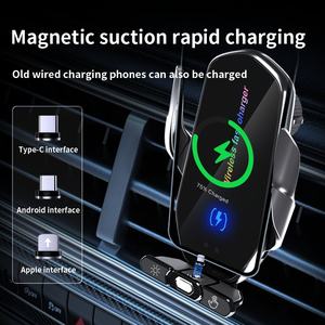 Soporte Universal Inteligente para Teléfono Móvil con Cargador Inalámbrico para Automóviles, Soporte para Teléfono Móvil con Carga Inalámbrica Inteligente para Automóviles - Product Image 4