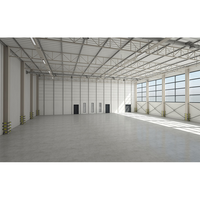 Bâtiment commercial préfabriqué à façade vitrée en verre, structure en acier, fenêtres en alliage d'aluminium, galvanisation à chaud