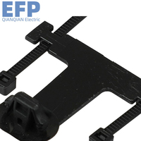50 Uds. De bridas de nailon negro, sujetador de cremallera para remolque de coche, remaches de empuje de 11mm, forro de techo de alfombra, Clip de envoltura de cableado para remolque de coche