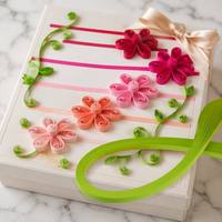 Marque réputée, vente en gros, Quanshe, bandes de papier spécial recyclables faites à la main pour quilling, 2 mm, 3 mm, 5 mm ; Papier uni coloré