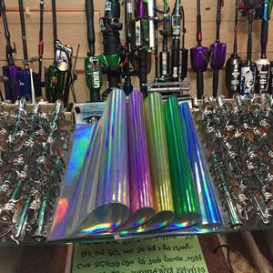 Película de Transferencia Láser Holográfica Colorida, Lámina de Estampado en Caliente con Diseño de Escamas de Pescado, Señuelo para Pesca, Material PET Plástico - Product Image 3
