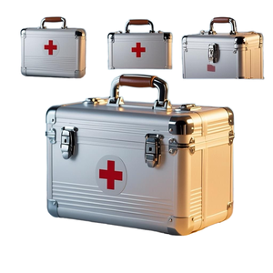 ชุดปฐมพยาบาลแบบปรับแต่งได้กล่องอุปกรณ์ทางการแพทย์อะลูมิเนียมกันน้ำและกันกระแทกกล่องเครื่องมือ PP กล่องเครื่องมือ EVA - Product Image 2