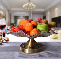 Europese Kristallen Schaal Goedkoop Glas Ecologisch Vriendelijke Camping Fruit Schaal Snoep Droogplank