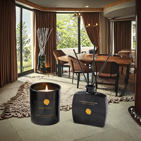Ensemble de bougies diffuseur de parfum en cire de soja à label privé en gros, longue durée, luxe, boîte cadeau pour cadeaux de mariage, décoration de la maison, huile