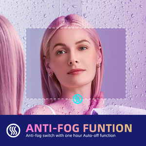 Kidoir Treo Ngang Nổi bật LED Phòng Tắm Gương Vòng Tròn Chống Sương Mù Nhiệt Độ Màu Không Thấm Nước Chiếu Sáng Gương - Product Image 5