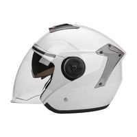 Casque de moto demi-visage à double visière