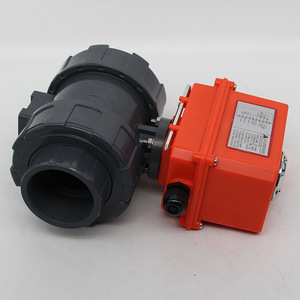 Actionneur de vanne à boisseau sphérique électrique en plastique Q911F-10S, double union DN15-60, vanne d'eau, structure papillon, gaz, huile, milieu OEM - Product Image 4