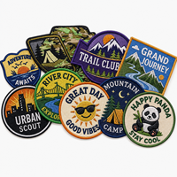 Parche Bordado Personalizado para Viajes al Aire Libre, Insignia de Montaña para Camping, para Chaquetas, Mochilas, Gorras, Regalos, OEM, ODM, Directo de Fábrica, AWELLS