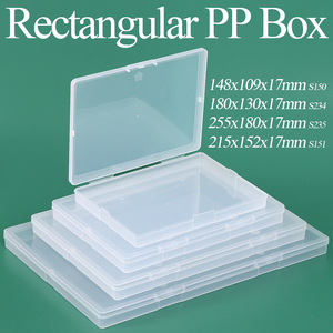 SUNSHING OEM ODM <b>Flat</b> Transparent Plastic Storage <b>Box</b> with Lids Hard Drill Bits Carry Case Collector Packaging Clear Organizer - Product Image 1