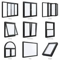 Ventana de Aluminio Resistente a Huracanes, Estilo Abatible Reforzado para Zonas Costeras, Alta Hermeticidad y Seguridad