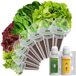 Kit de pods hydroponiques pour laitue de salade personnalisée, compatible avec AeroGarden Ahopegarden <span class=keywords><strong>IDOO</strong></span>, recharge pour jardin d'intérieur - Product Image 1