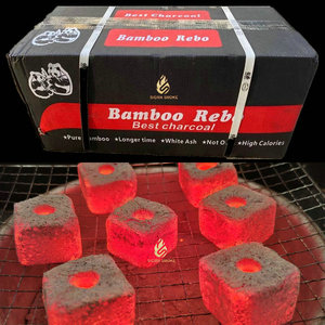 100% Naturel Logo Personnalisé <span class=keywords><strong>Prix</strong></span> Par <span class=keywords><strong>Kg</strong></span> <span class=keywords><strong>Charbon</strong></span> De Bambou Noir Irak Shisha Chicha Narguilé <span class=keywords><strong>Charbon</strong></span> De Bois - Product Image 1