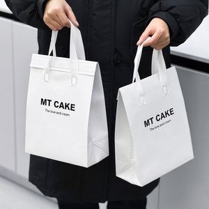 Sac à emporter en aluminium non tissé personnalisé en usine, imperméable, thermique, isolé, pour le thé au lait, les desserts, l'emballage à emporter - Product Image 6