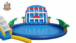 Parque Acuático Inflable <span class=keywords><strong>Comercial</strong></span> Grande, Centro de Actividades Múltiples con Temática Oceánica de PVC Resistente para Alquiler - Product Image 5