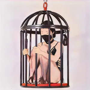 Accessoires d'entraînement d'esclave BDSM suspension suspendue Cage sensuelle cage à oiseaux flirtant Bondage rotatif cage sexuelle humanoïde autres produits sm