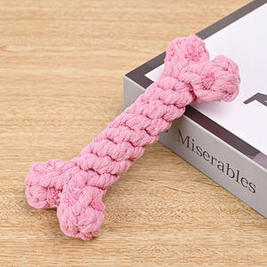 Giocattolo in corda di cotone per cani puro tessuto a mano in corda di intrattenimento resistente ai morsi per cani - Product Image 5