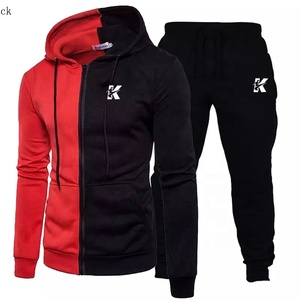 Chándal personalizado para hombre 100% poliéster tecnología polar dos piezas ropa deportiva chándal para hombre sudadera/sudadera deportiva - Product Image 1