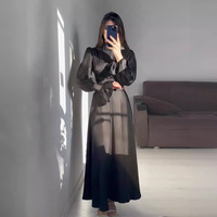 Vente en gros 2024 - Kaftan Ramadan pour femmes - Vêtements islamiques de Dubaï - Robes longues modestes pour femmes - Robes de soirée musulmanes - Abaya en satin pour femmes