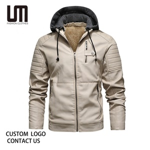 Chaqueta de Motocicleta de Forro Polar Grueso para Hombre, Venta al por Mayor, OEM ODM, Chaqueta Cortavientos de Moda con Capucha - Product Image 1