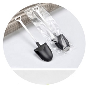 shovel shape disposable PP spoon for yogurt ice cream spoon