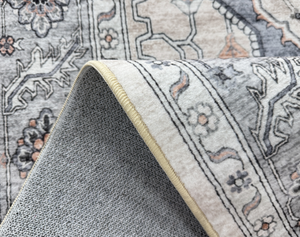 Alfombra lavable de poliéster suave con base de TPR lavable y una altura delgada de 5 mm, ideal para hogares modernos. - Product Image 4