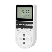 Wattsave Factory Direct Italy Plug 230V 16A Interrupteur Horloge Numérique Intérieur Prise Économiseur d'Énergie IP22 Garantie 12 Mois Certifié CE