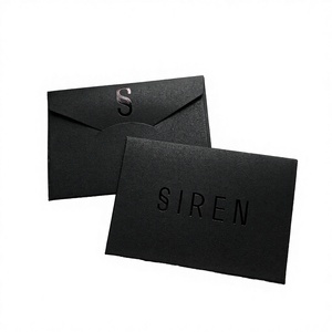Sobre <span class=keywords><strong>de</strong></span> Papel y Cartón Recubierto con Estampado en Caliente con Lámina Negra Personalizada e Impresión Offset para Tarjetas <span class=keywords><strong>de</strong></span> Joyería/Bolsas <span class=keywords><strong>de</strong></span> Vales <span class=keywords><strong>de</strong></span> Regalo - Product Image 4
