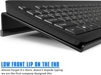 Support de clavier d'ordinateur inclinable support de clavier Pc Riser pour une frappe ergonomique facile, support de plateau de clavier en acrylique pour bureau
