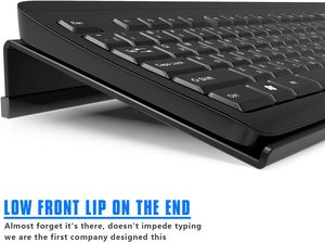 Computer <strong>Keyboard</strong> Stand Tilt Pc <strong>Keyboard</strong> Stand <strong>Riser</strong> for Easy Ergonomic Typing, Acrylic <strong>Keyboard</strong> Tray Holder for Office Desk - Product Image 5