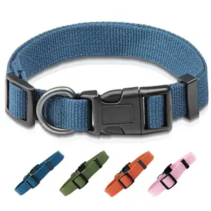 Dog Collar Cotton Custom Logo Eco-friendly Quality Safety Pet Collar