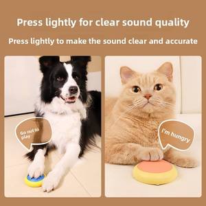 Botón de Comunicación Grabable para Mascotas, Juguete de Entrenamiento Parlante de Plástico para Perros y Gatos, Dispositivo de Envío de Sonido con Pulsación para Hablar - Product Image 4