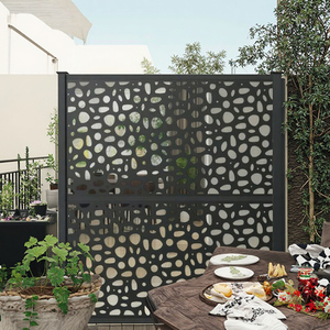 Elegante Rejilla Metálica de Jardín con Corte Láser, Valla Decorativa para Patio, Balcón, Privacidad, Delimitación de Jardín - Product Image 1